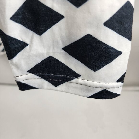 Ouku Shirt Mens XL Black White Geometric Print L/S Pullover NWT - Picture 5 of 7